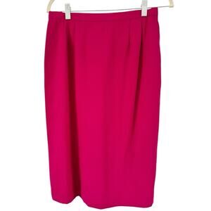 NWOT Kasper ASL Skirt Fuchsia Vintage Midi Pencil Skirt Women’s Size 10